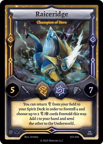 Raiceridge - Champion of Hera (SST-035), Divine Champions: Sunstrike — Elestrals card price