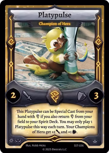 Platypulse - Champion of Hera (SST-036), Divine Champions: Sunstrike — Elestrals card price