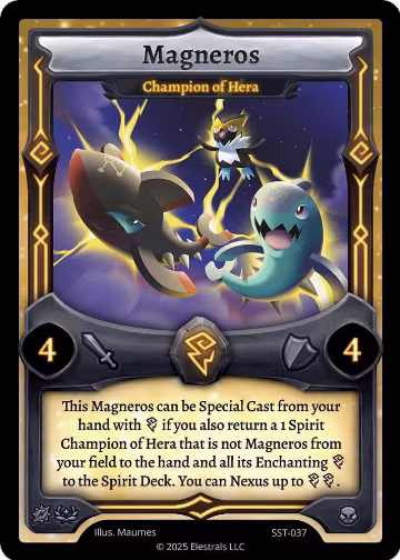 Magneros - Champion of Hera (SST-037), Divine Champions: Sunstrike — Elestrals card price