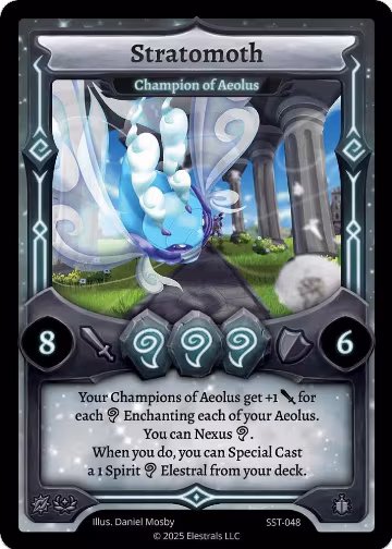 Stratomoth - Champion of Aeolus (SST-048) (SST-048), Divine Champions: Sunstrike — Elestrals card price