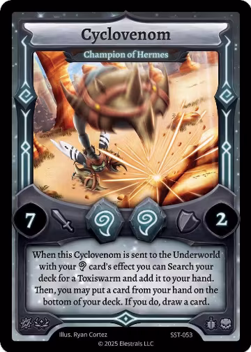 Cyclovenom - Champion of Hermes (SST-053) (SST-053), Divine Champions: Sunstrike — Elestrals card price