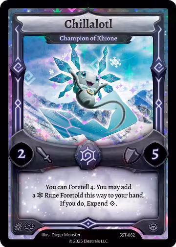 Chillalotl - Champion of Khione (SST-062) (SST-062), Divine Champions: Sunstrike — Elestrals card price