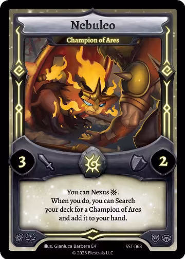 Nebuleo - Champion of Ares (SST-063) (SST-063), Divine Champions: Sunstrike — Elestrals card price