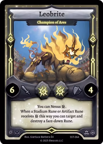 Leobrite - Champion of Ares (SST-064), Divine Champions: Sunstrike — Elestrals card price