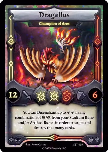 Dragallus - Champion of Ares (SST-069) (SST-069), Divine Champions: Sunstrike — Elestrals card price