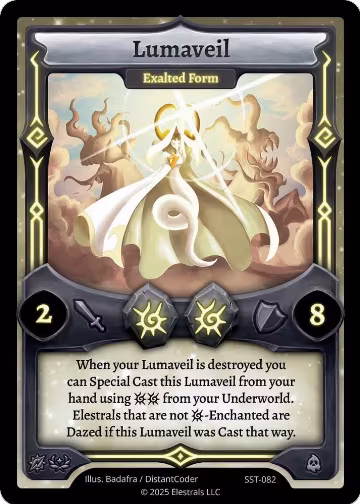 Lumaveil - Exalted Form (SST-082), Divine Champions: Sunstrike — Elestrals card price