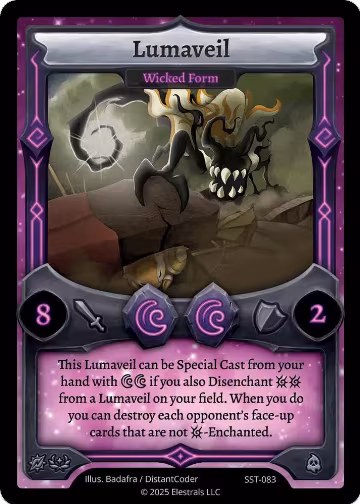 Lumaveil - Wicked Form (SST-083), Divine Champions: Sunstrike — Elestrals card price