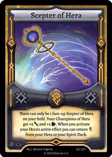 Scepter of Hera (SST-091), Divine Champions: Sunstrike — Elestrals card price