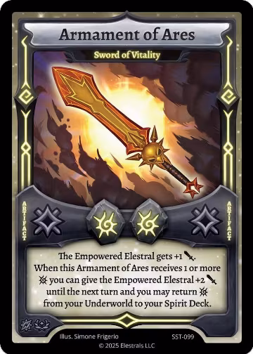 Armament of Ares - Sword of Vitality (SST-099), Divine Champions: Sunstrike — Elestrals card price