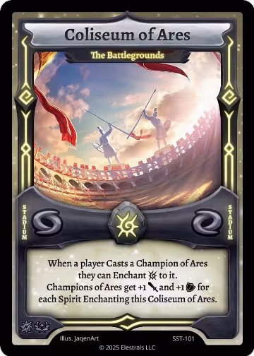 Coliseum of Ares - The Battlegrounds (SST-101), Divine Champions: Sunstrike — Elestrals card price