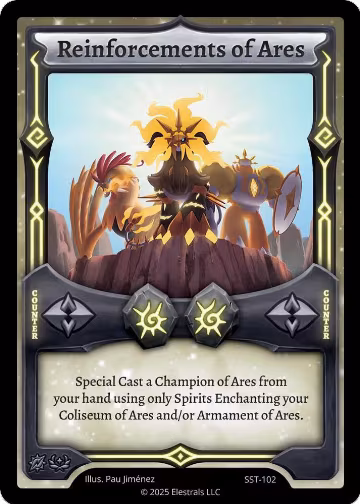 Reinforcements of Ares (SST-102) (SST-102), Divine Champions: Sunstrike — Elestrals card price