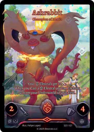 Ashrabbit - Champion of Hestia (SST-107) (SST-107), Divine Champions: Sunstrike — Elestrals card price