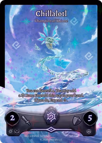 Chillalotl - Champion of Khione (SST-116) (SST-116), Divine Champions: Sunstrike — Elestrals card price