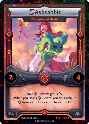 Ashrabbit - Champion of Hestia (SST-R02) (SST-R02), Divine Champions: Sunstrike — Elestrals card price