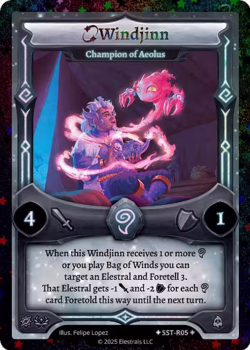 Windjinn - Champion of Aeolus (SST-R05) (SST-R05), Divine Champions: Sunstrike — Elestrals card price
