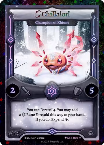 Chillalotl - Champion of Khione (SST-R06) (SST-R06), Divine Champions: Sunstrike — Elestrals card price