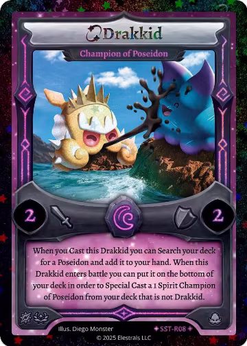 Drakkid - Champion of Poseidon (SST-R08) (SST-R08), Divine Champions: Sunstrike — Elestrals card price