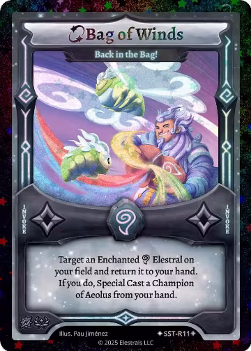 Bag of Winds - Back in the Bag! (SST-R11) (SST-R11), Divine Champions: Sunstrike — Elestrals card price