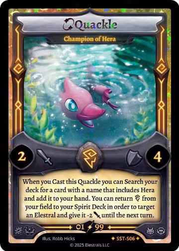 Quackle - Champion of Hera (SST-S06) (SST-S06), Divine Champions: Sunstrike — Elestrals card price