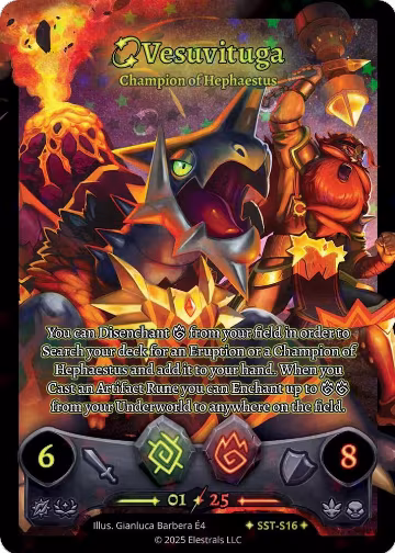 Vesuvituga - Champion of Hephaestus (SST-S16), Divine Champions: Sunstrike — Elestrals card price