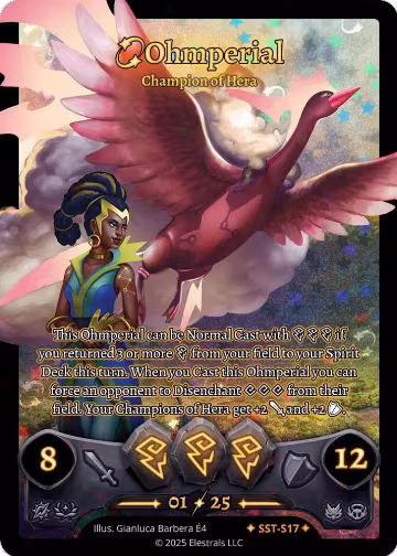 Ohmperial - Champion of Hera (SST-S17), Divine Champions: Sunstrike — Elestrals card price