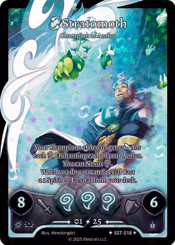 Stratomoth - Champion of Aeolus (SST-S18), Divine Champions: Sunstrike — Elestrals card price