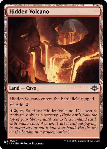 Hidden Volcano (277), The List Reprints — Magic card price