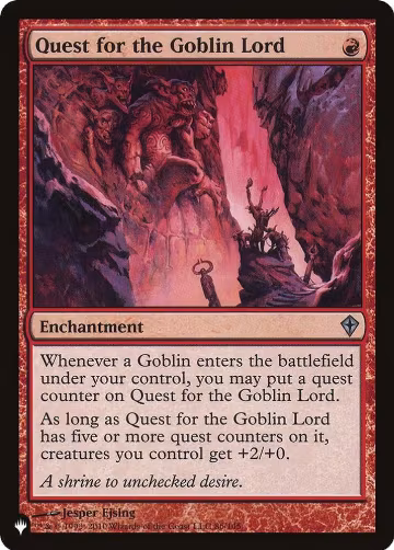 Quest for the Goblin Lord (86), The List Reprints — Magic card price