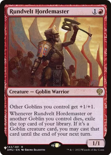 Rundvelt Hordemaster (142), The List Reprints — Magic card price