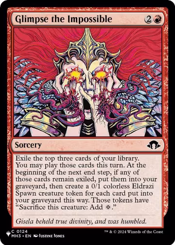 Glimpse the Impossible (124), The List Reprints — Magic card price