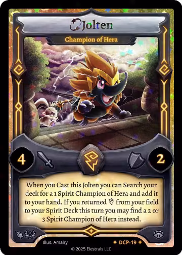 Jolten - Champion of Hera (DCP-19), Divine Champions: Sunstrike Promos — Elestrals card price