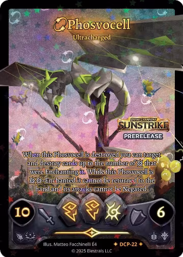 Phosvocell - Ultracharged (DCP-22), Divine Champions: Sunstrike Promos — Elestrals card price