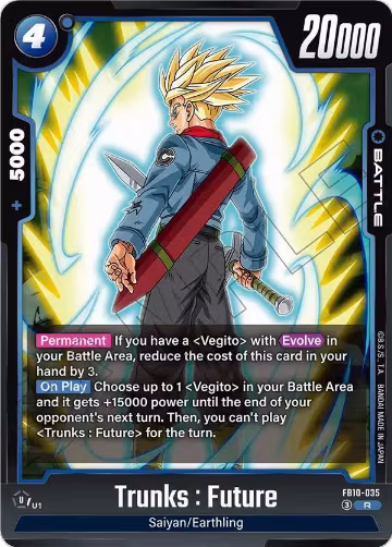Trunks : Future - FB10-035 (FB10-035), Cross Force — DB Fusion card price