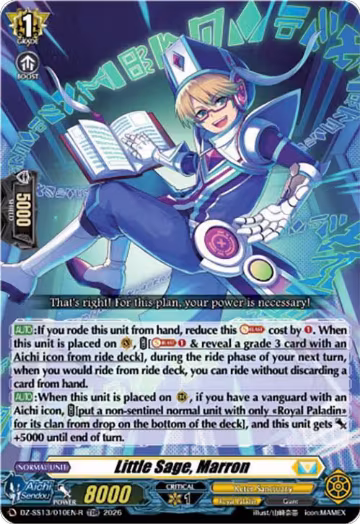 Little Sage, Marron (TDR) (DZ-SS13/010EN-R), DZ-SS13: Blaster Blade Start Deck — Vanguard card price