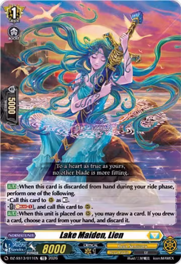 Lake Maiden, Lien (DZ-SS13/011EN), DZ-SS13: Blaster Blade Start Deck — Vanguard card price
