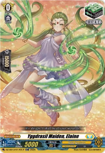 Yggdrasil Maiden, Elaine (TDR) (DZ-SS13/017EN-R), DZ-SS13: Blaster Blade Start Deck — Vanguard card price