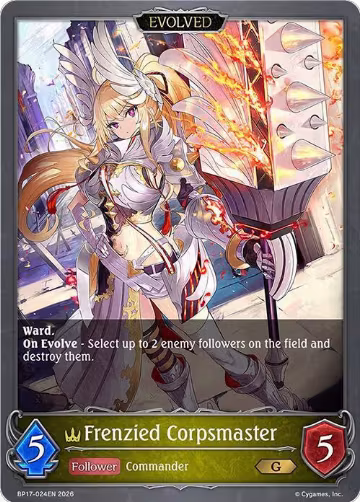 Frenzied Corpsmaster (Evolved) (BP17-024EN), Convergent Destinies — Shadowverse card price