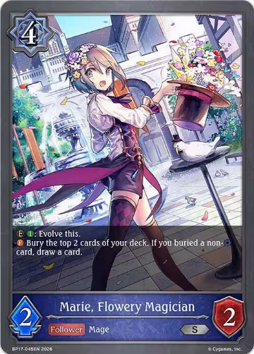Marie, Flowery Magician (BP17-045EN), Convergent Destinies — Shadowverse card price