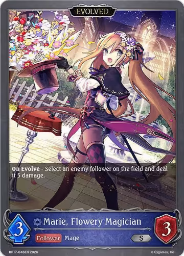 Marie, Flowery Magician (Evolved) (BP17-046EN), Convergent Destinies — Shadowverse card price