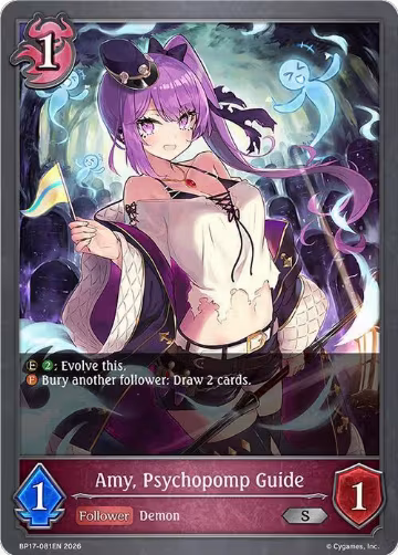 Amy, Psychopomp Guide (BP17-081EN), Convergent Destinies — Shadowverse card price
