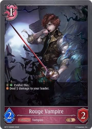 Rouge Vampire (BP17-085EN), Convergent Destinies — Shadowverse card price