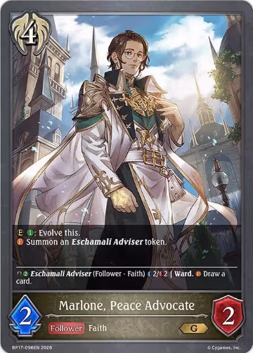 Marlone, Peace Advocate (BP17-096EN), Convergent Destinies — Shadowverse card price