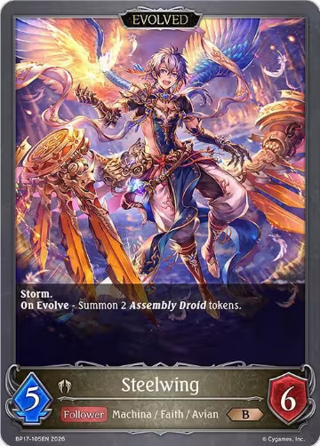 Steelwing (Evolved) (BP17-105EN), Convergent Destinies — Shadowverse card price