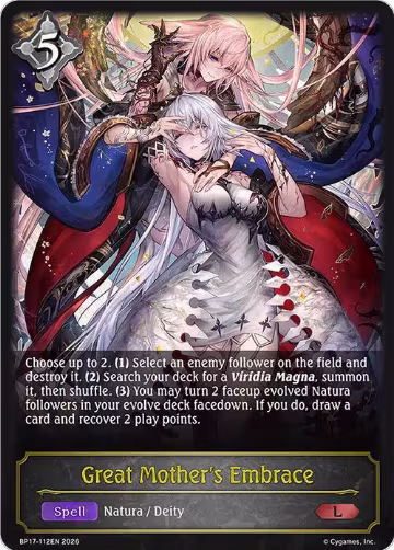 Great Mother's Embrace (BP17-112EN), Convergent Destinies — Shadowverse card price