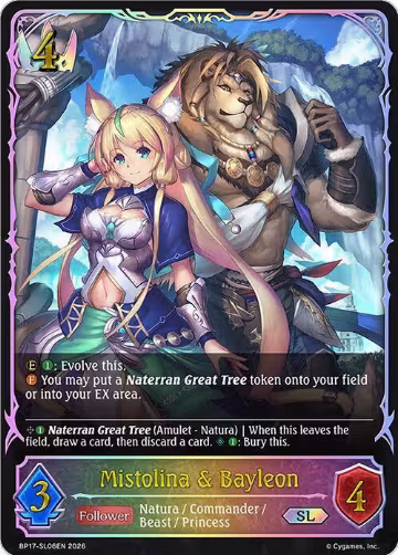 Mistolina & Bayleon (SL) (BP17-SL06EN), Convergent Destinies — Shadowverse card price