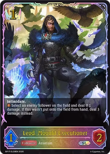 Leod, Moonlit Executioner (SL) (BP17-SL08EN), Convergent Destinies — Shadowverse card price