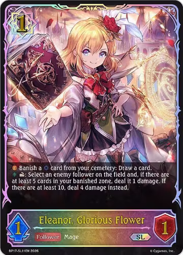Eleanor, Glorious Flower (SL) (BP17-SL11EN), Convergent Destinies — Shadowverse card price