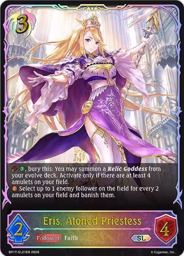 Eris, Atoned Priestess (SL) (BP17-SL21EN), Convergent Destinies — Shadowverse card price