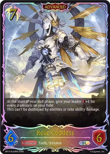 Relic Goddess (SL) (BP17-SL22EN), Convergent Destinies — Shadowverse card price