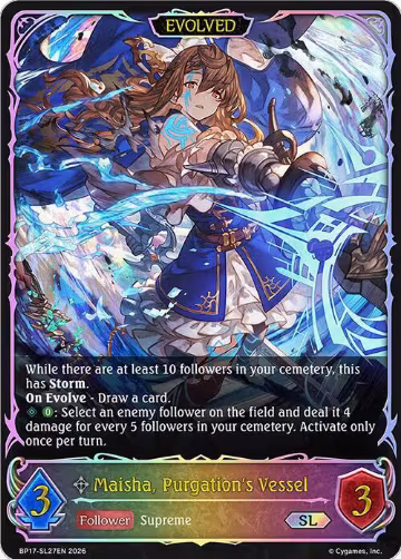 Maisha, Purgation's Vessel (Evolved) (SL) (BP17-SL27EN), Convergent Destinies — Shadowverse card price